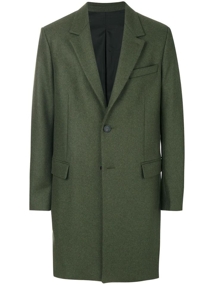 Ami Alexandre Mattiussi Two Button Coat - Green