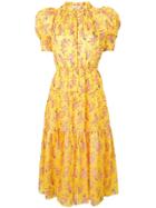Ulla Johnson Printed Corrine Dress - Yellow