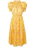 Ulla Johnson Printed Corrine Dress - Yellow