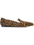 Veronica Beard Leopard Print Ballerinas - Brown