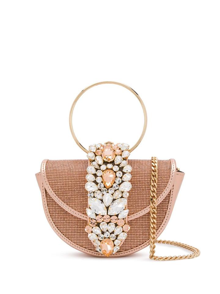 Gedebe Mini Brigitte Crystal Crossbody - Pink