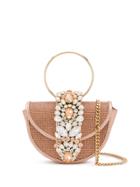 Gedebe Mini Brigitte Crystal Crossbody - Pink