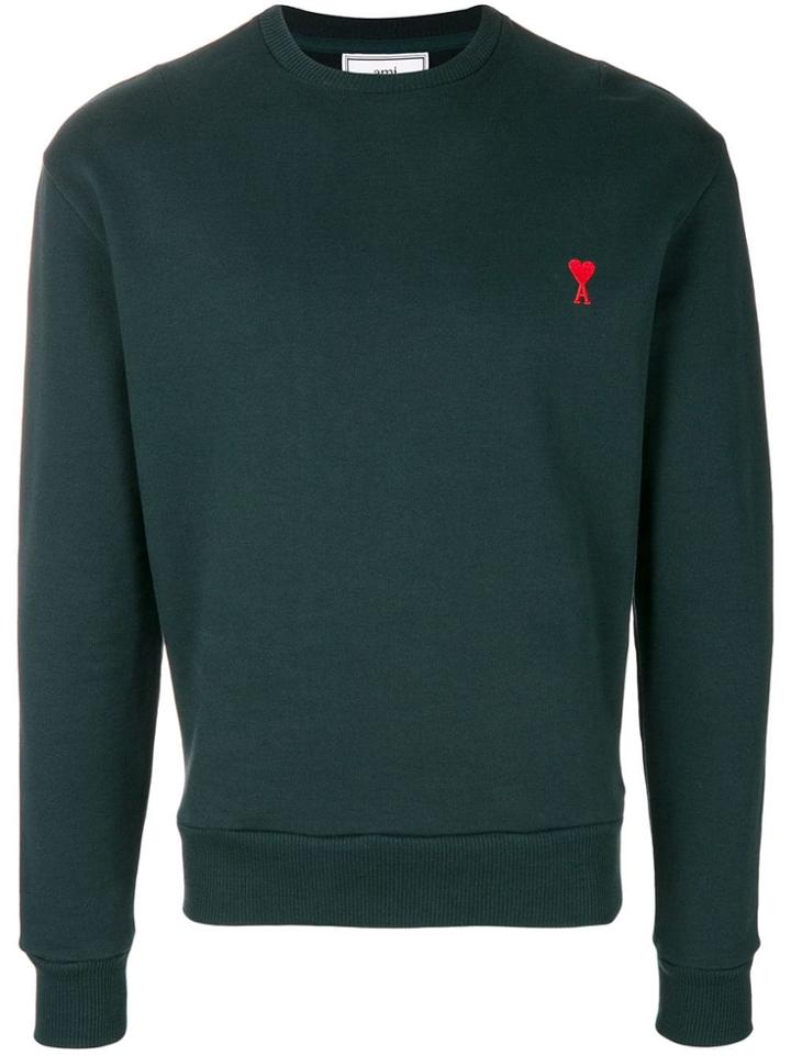 Ami Alexandre Mattiussi Ami De Coeur Sweatshirt - Green