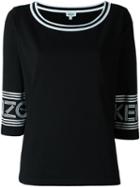 Kenzo Scoop Neck T-shirt, Women's, Size: Small, Black, Cotton