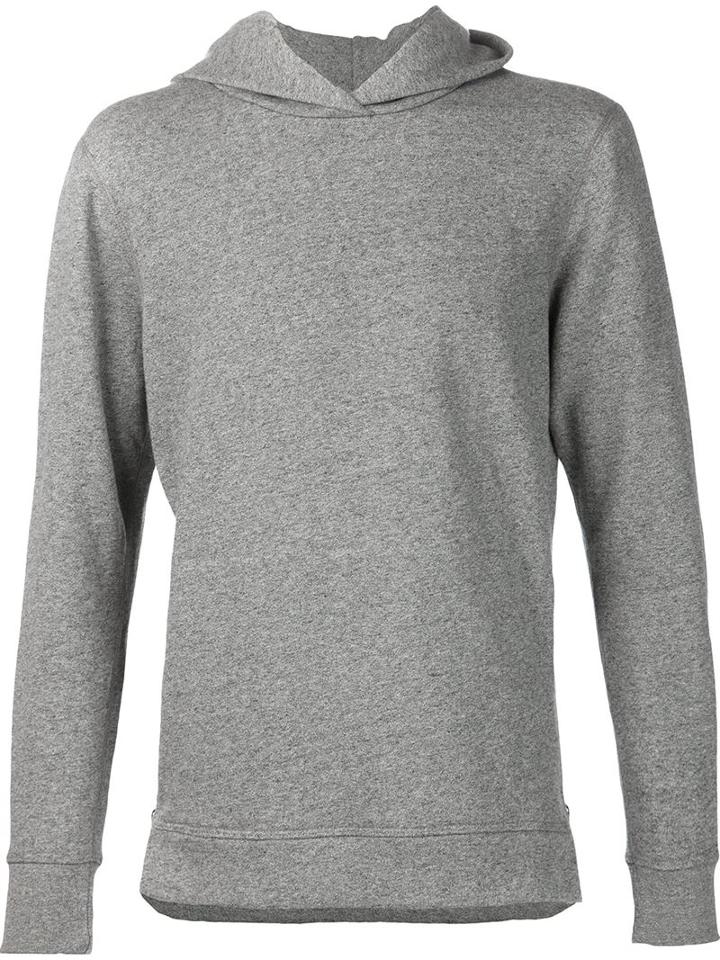 John Elliott Hooded Villain Hoodie, Men's, Size: L, Grey, Cotton