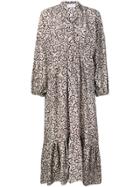 Christian Wijnants Dayam Leopard Print Dress - Grey