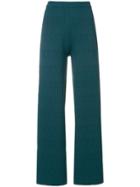 Simon Miller Baza Textured Wool Trousers - Blue
