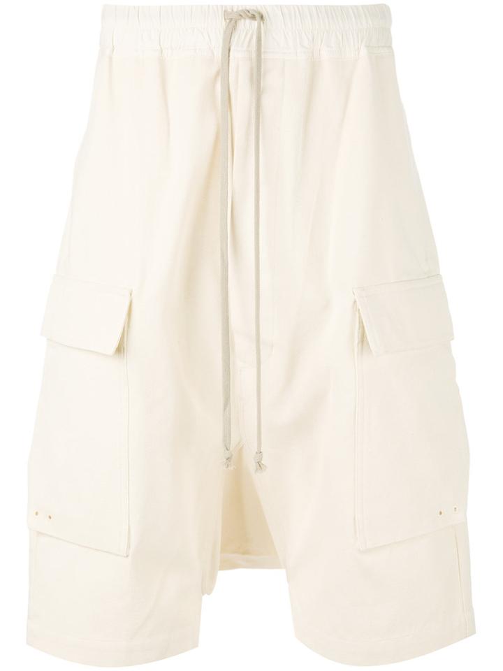 Drop-crotch Shorts - Men - Cotton - L, Nude/neutrals, Cotton, Rick Owens Drkshdw