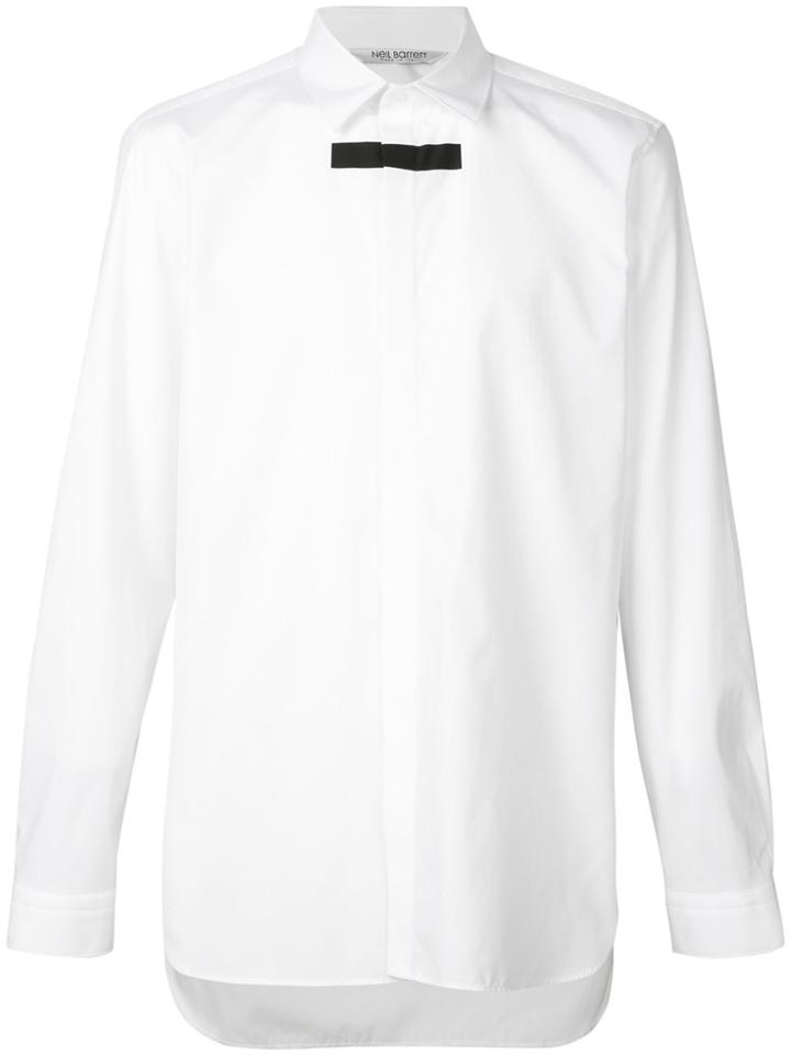 Neil Barrett Block Stripe Print Shirt - White
