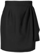 Valentino Layer Effect Mini Skirt - Black