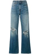 Simon Miller - Distressed Jeans - Women - Cotton - 28, Women's, Blue, Cotton
