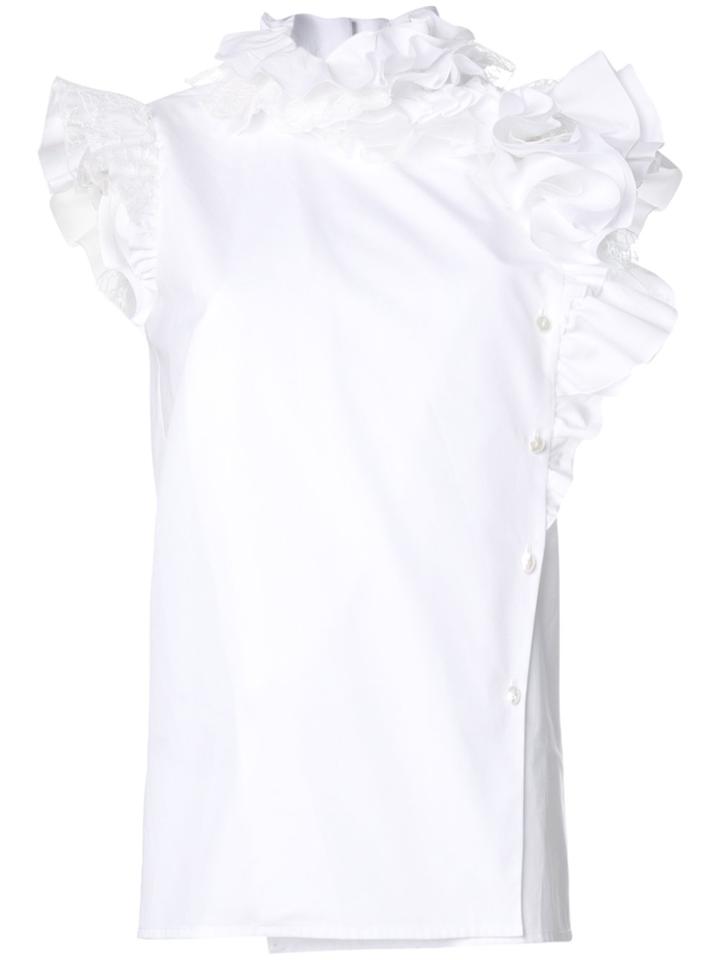 Lanvin Ruffle Detail Blouse - White