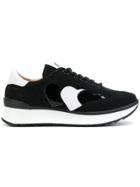 Twin-set Contrast Lace-up Sneakers - Black