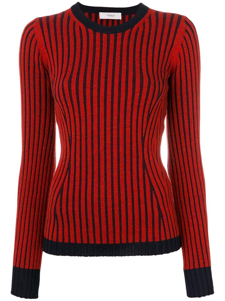 Pringle Of Scotland Ribbed Jumper - Yellow & Orange