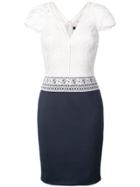 Tadashi Shoji Crochet Lace Top Dress - White