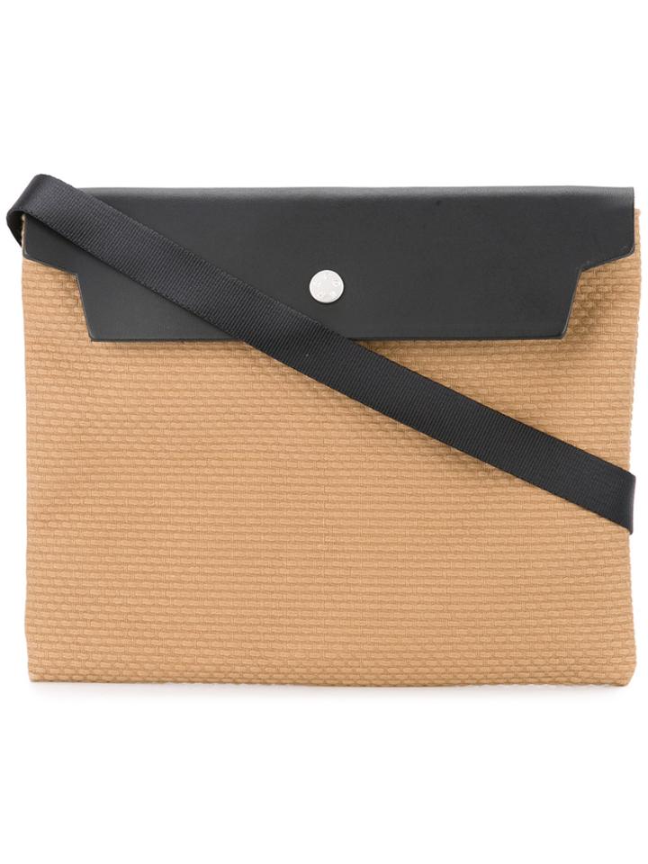 Cabas Flap Shoulder Bag - Brown