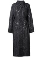 Fendi Vintage 1980's Printed Rain Coat - Blue