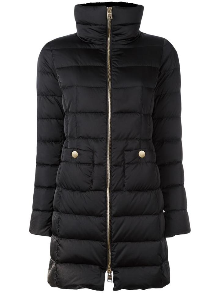 Herno Zip-up Down Jacket, Women's, Size: 44, Black, Polyester/polyamide/feather Down