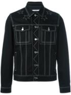 Givenchy Contrast Embroidered Jacket, Men's, Size: M, Black, Cotton