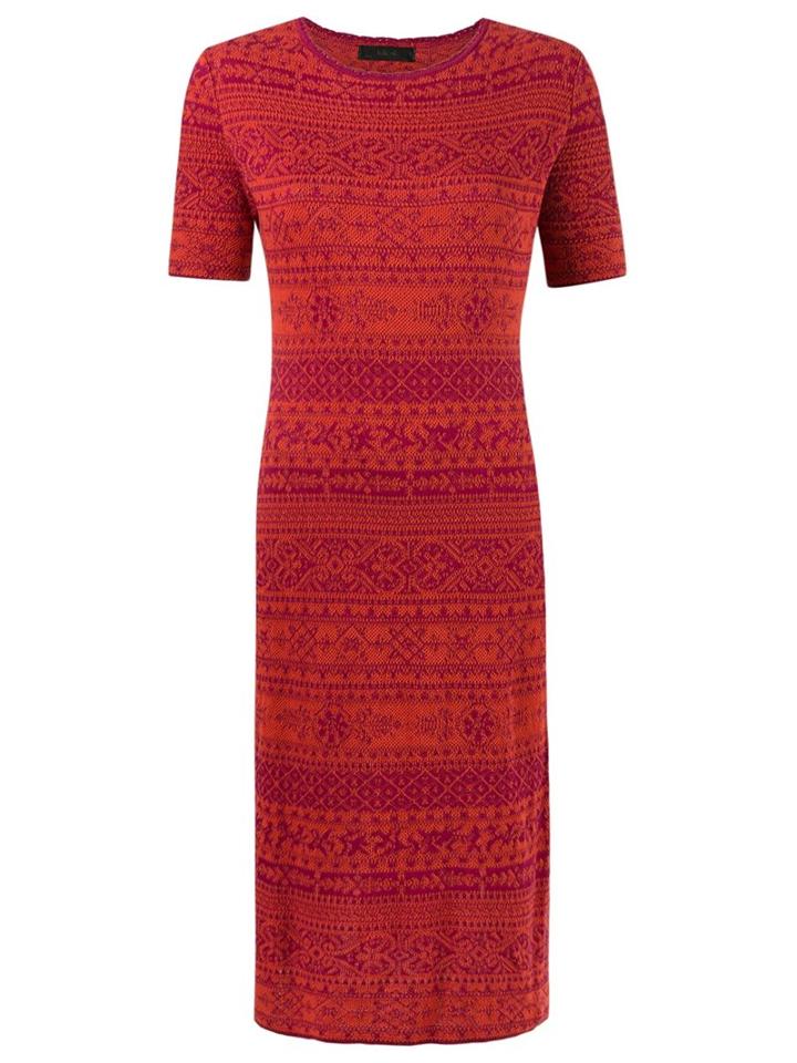 Talie Nk Knit Midi Dress, Women's, Size: P, Red, Cotton/acrylic/viscose