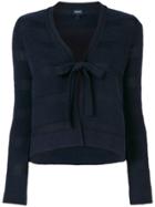 Armani Jeans Lace-up Cardigan - Blue