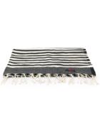 Mc2 Saint Barth Striped Beach Towel - Black