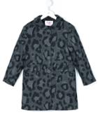 Il Gufo Leopard Print Coat, Girl's, Size: 6 Yrs, Grey
