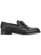 Salvatore Ferragamo Brogue Detail Loafers - Black