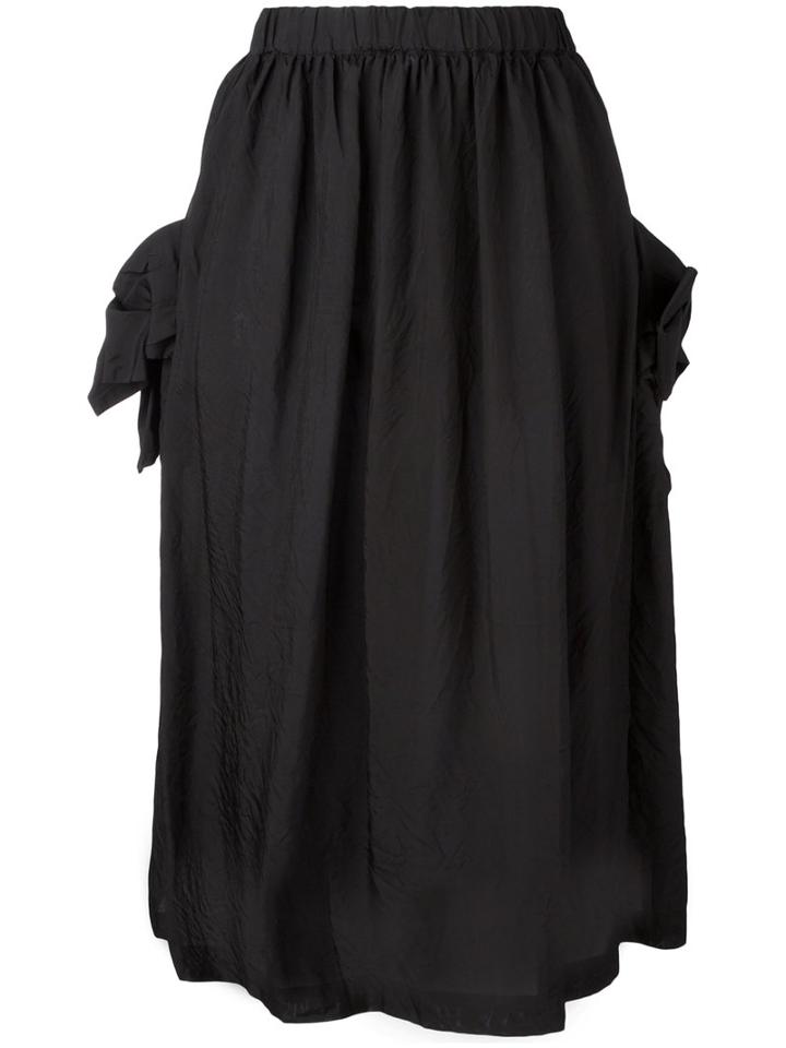 Comme Des Garçons Comme Des Garçons - Side Pocket Full Skirt - Women - Cupro - S, Black, Cupro