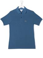 Lacoste Kids Teen Logo Polo Shirt - Blue