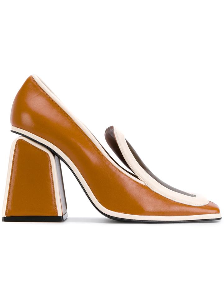 Marni Colour Block Pumps - Brown