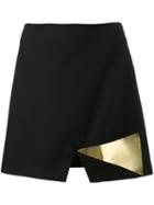 Jay Ahr Gold-tone Detail Slit Skirt
