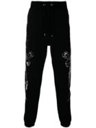 Just Cavalli Dragon Print Track Pants - Black