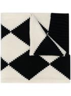 Pringle Of Scotland Diamond-knit Scarf - Black