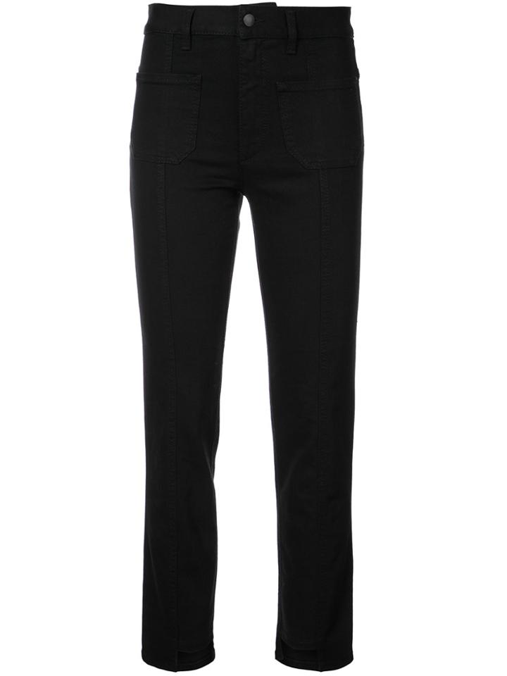 Dorothee Schumacher Asymmetric Hem Denim Trousers - Black