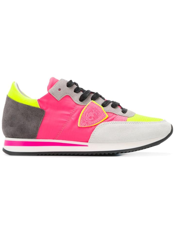 Philippe Model Logo Patch Sneakers - Pink