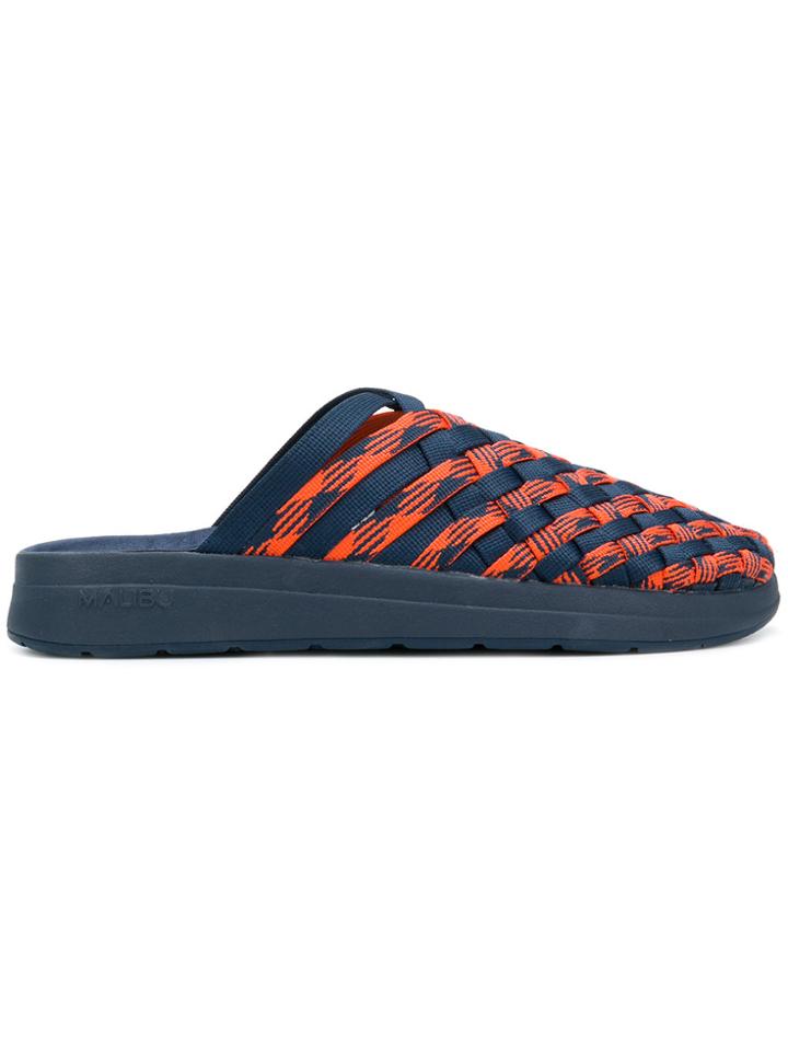 Missoni Woven Detail Slides - Blue