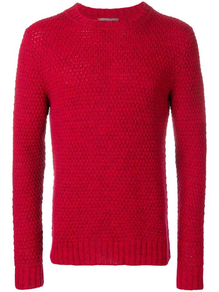 Manuel Ritz Crew Neck Jumper - Red