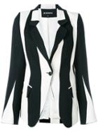 Ann Demeulemeester Striped Blazer, Women's, Size: 36, Blue, Cotton/linen/flax