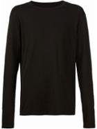 321 Long Sleeve T-shirt, Men's, Size: Small, Black, Cotton