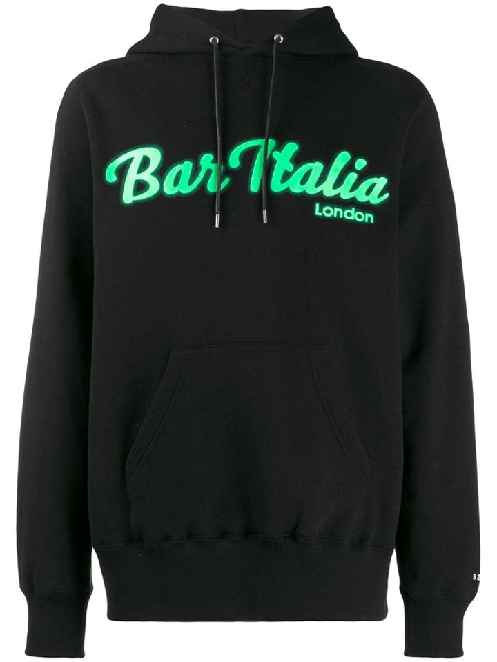 Sacai Bar Italia Hoodie - Black