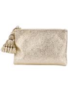 Anya Hindmarch Metallic Tassel Clutch Bag