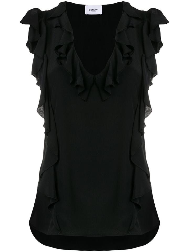 Dondup Ruffled Top - Black