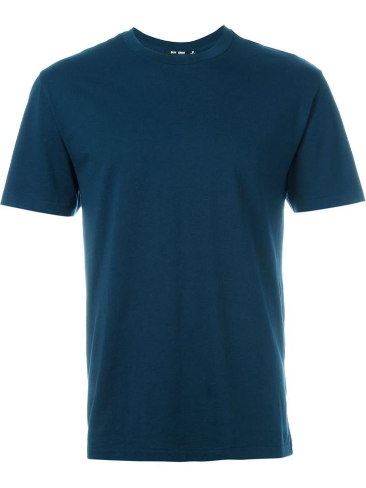 Blk Dnm Crew Neck T-shirt, Men's, Size: L, Blue, Cotton