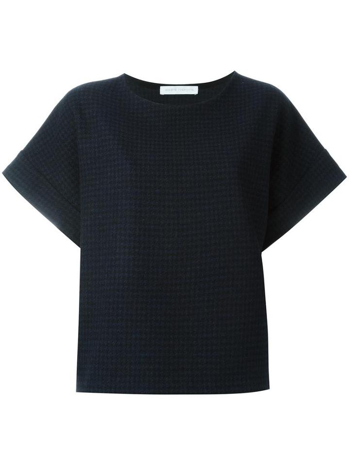 'winter' T-shirt, Women's, Black, Wool/alpaca, Société Anonyme