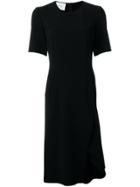 Cédric Charlier Side Slit Dress - Black