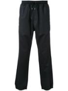 Kent & Curwen Ankle Length Track Pants, Men's, Size: Large, Black, Virgin Wool