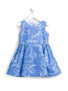 Mi Mi Sol Bird Print Dress, Girl's, Size: 8 Yrs, Blue
