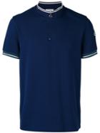 Moncler Zip-top Polo Shirt, Men's, Size: Small, Blue, Cotton