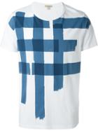 Burberry Brit Printed T-shirt, Men's, Size: Medium, Blue, Cotton